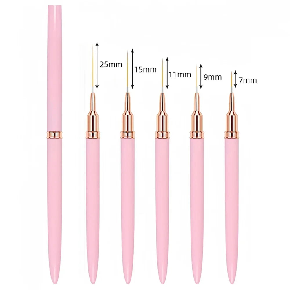 KIT PINCÉIS LINER PARA UNHAS 5P
