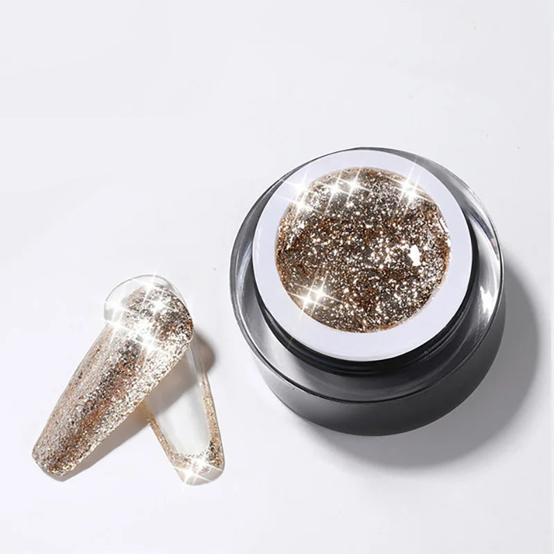 GEL GLITTER PLATINADO