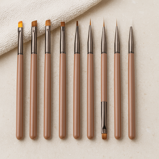 KIT PINCÉIS PARA UNHAS 9P (LINER + DOTTER)
