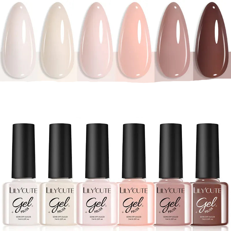 KIT GEL 6X7ML TONS DIFERENTES