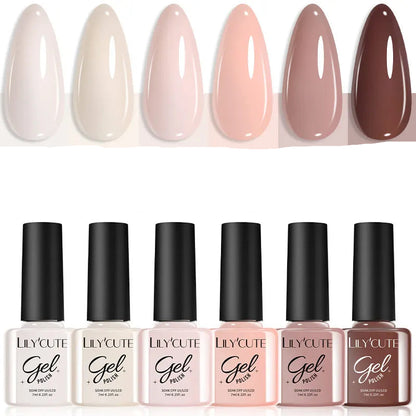 KIT GEL 6X7ML TONS DIFERENTES