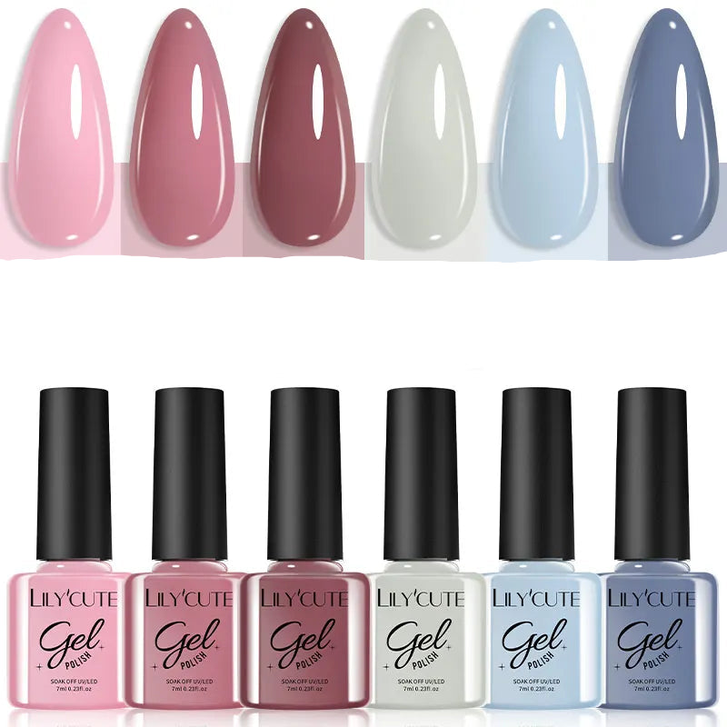 KIT GEL 6X7ML TONS DIFERENTES