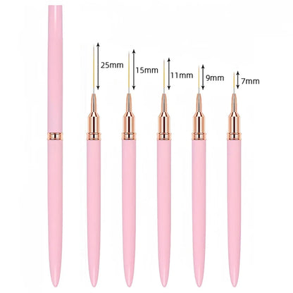 KIT PINCÉIS LINER PARA UNHAS 5P