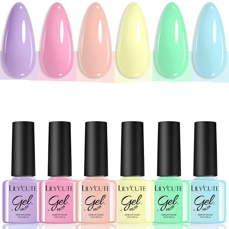 KIT GEL 6X7ML TONS DIFERENTES