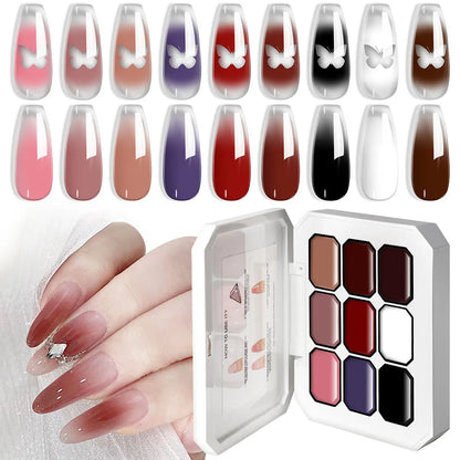 GEL PINTURA GRADIENTE 9 CORES