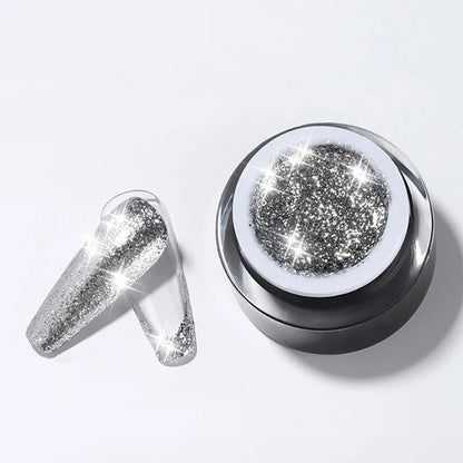 GEL GLITTER PLATINADO