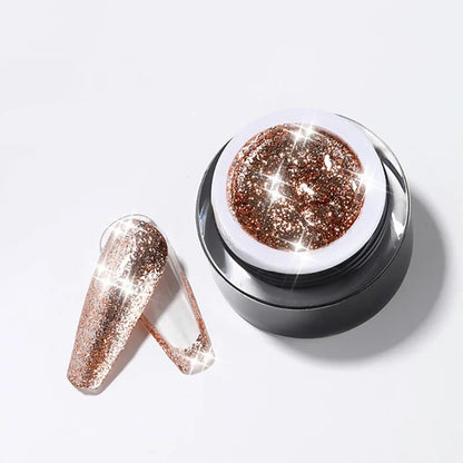 GEL GLITTER PLATINADO