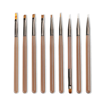 KIT PINCÉIS PARA UNHAS 9P (LINER + DOTTER)