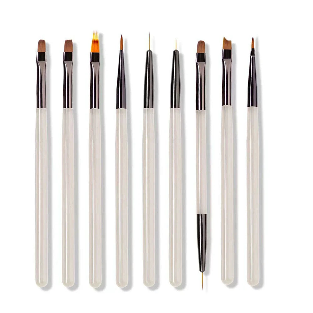 KIT PINCÉIS PARA UNHAS 9P (LINER + DOTTER)
