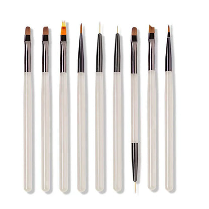 KIT PINCÉIS PARA UNHAS 9P (LINER + DOTTER)